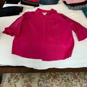 Women's Doncaster silk top Sz 16
